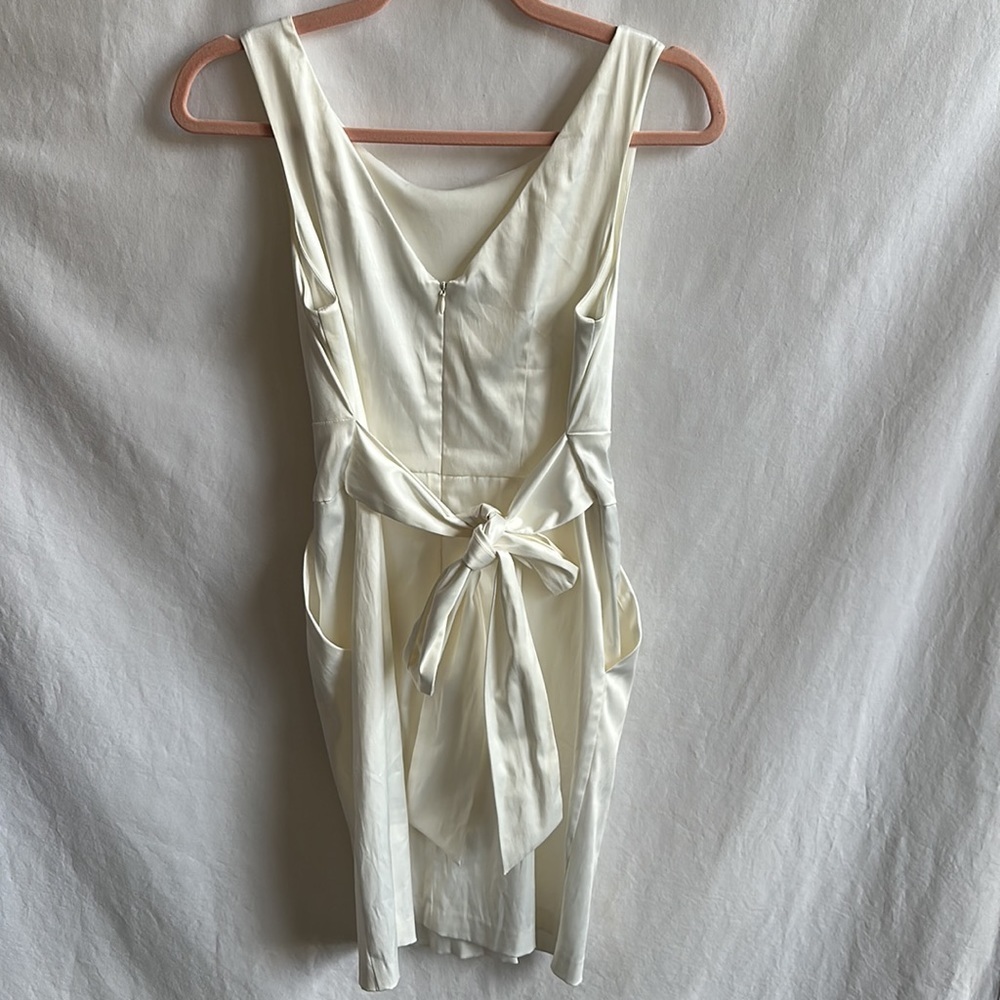 Love Tease ivory satin-look dress, size 7 - Picture 3 of 7